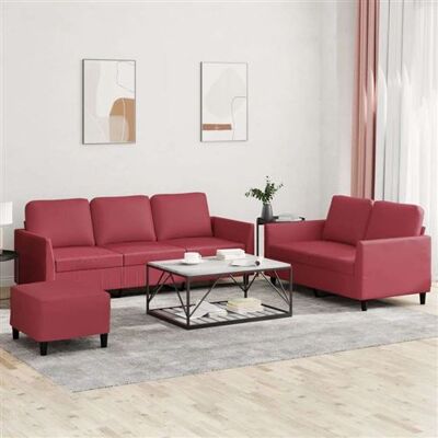 Non communiqué Canape droit vidaxl 3 places en polyester rouge 77 x 140 x 80 cm rouge - Publicité Non communiqué Canape droit vidaxl 3 places en polyester rouge 77 x 140 x 80 cm rouge - Publicité
