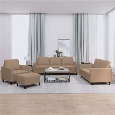 Non communiqué Canape droit vidaxl 3 places en polyester marron 77 x 200 x 80 cm marron - Publicité Non communiqué Canape droit vidaxl 3 places en polyester marron 77 x 200 x 80 cm marron - Publicité