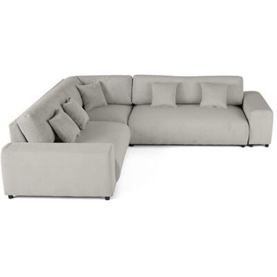 Lisa Design Garance canapé modulable d'angle - 5 places - Gris - Publicité Lisa Design Garance canapé modulable d'angle - 5 places - Gris - Publicité