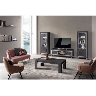Altobuy - GUEDA - Marbre Anthracite - Meuble TV - Publicité Altobuy - GUEDA - Marbre Anthracite - Meuble TV - Publicité