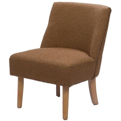 Non communiqué Fauteuil Dag bouclette marron (lot de 2) - Amadeus - Marron - Tissu Marron - Publicité Non communiqué Fauteuil Dag bouclette marron (lot de 2) - Amadeus - Marron - Tissu Marron - Publicité
