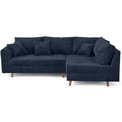 Non communiqué Canape angle fixe LISA DESIGN 4 places en velours bleu 161 x 231 x 81 cm Bleu - Publicité Non communiqué Canape angle fixe LISA DESIGN 4 places en velours bleu 161 x 231 x 81 cm Bleu - Publicité