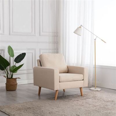 Non communiqué Fauteuil Crème Tissu crème - Publicité Non communiqué Fauteuil Crème Tissu crème - Publicité