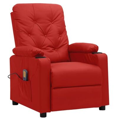 Non communiqué vidaXL Fauteuil de massage inclinable Rouge bordeaux Similicuir Rouge - Publicité Non communiqué vidaXL Fauteuil de massage inclinable Rouge bordeaux Similicuir Rouge - Publicité