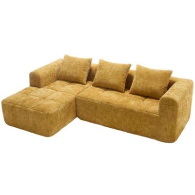 Non communiqué YeMaster Canapé combiné moderne, canapé en L, canapé 3 places, 250*158*60cm, pas d'installation nécessaire, avec 3 coussins, jaune jaune - Publicité Non communiqué YeMaster Canapé combiné moderne, canapé en L, canapé 3 places, 250*158*60cm, pas d'installation nécessaire, avec 3 coussins, jaune jaune - Publicité