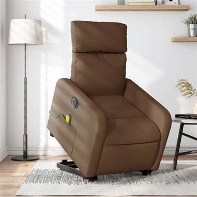 Fauteuil de massage électrique Vidaxl marron - Fauteuil - Publicité Fauteuil de massage électrique Vidaxl marron - Fauteuil - Publicité