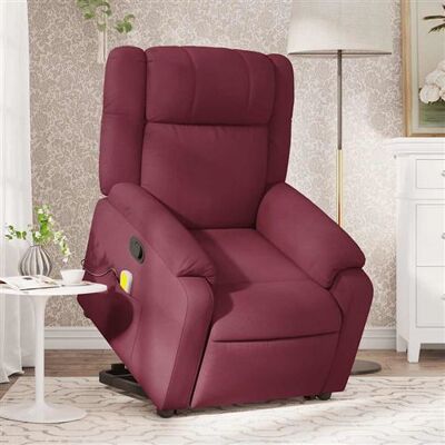 Non communiqué vidaXL Fauteuil inclinable de massage Rouge bordeaux Tissu3205217 Rouge - Publicité Non communiqué vidaXL Fauteuil inclinable de massage Rouge bordeaux Tissu3205217 Rouge - Publicité
