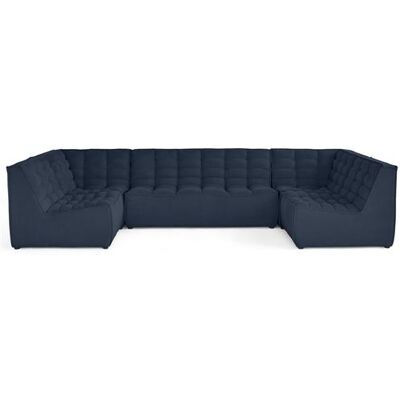 Non communiqué Canape droit LISA DESIGN 7 places en velours bleu 173 x 346 x 76 cm Bleu marine - Publicité Non communiqué Canape droit LISA DESIGN 7 places en velours bleu 173 x 346 x 76 cm Bleu marine - Publicité