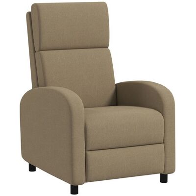 Non communiqué Fauteuil de relaxation inclinable réglable repose-pied tissu beige Beige - Publicité Non communiqué Fauteuil de relaxation inclinable réglable repose-pied tissu beige Beige - Publicité