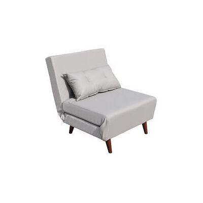 Nuits d'or Fauteuil convertible - Tissu gris - 80x190 cm - Publicité Nuits d'or Fauteuil convertible - Tissu gris - 80x190 cm - Publicité