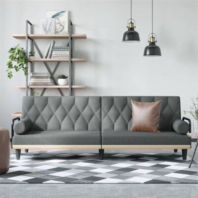 Non communiqué vidaXL Slaapbank met armleuningen stof donkergrijs351938 Gris foncé - Publicité Non communiqué vidaXL Slaapbank met armleuningen stof donkergrijs351938 Gris foncé - Publicité