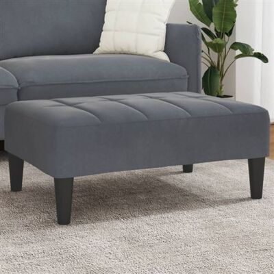 Non communiqué Repose pied gris foncé 77x55x31 cm velours Gris foncé - Publicité Non communiqué Repose pied gris foncé 77x55x31 cm velours Gris foncé - Publicité