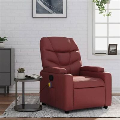 Non communiqué vidaXL Fauteuil de massage, relaxation similicuir bordeaux Rouge - Publicité Non communiqué vidaXL Fauteuil de massage, relaxation similicuir bordeaux Rouge - Publicité