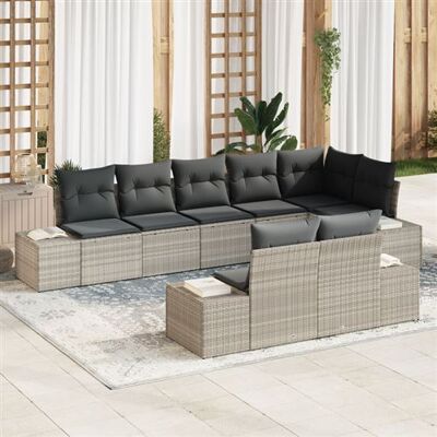 Ensemble de Canapés de Jardin 8 Pièces - Mobilier d'Extérieur - Publicité Ensemble de Canapés de Jardin 8 Pièces - Mobilier d'Extérieur - Publicité
