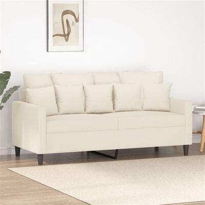 Non communiqué vidaXL Canapé à 2 places Crème 140 cm Velours359311 Crème - Publicité Non communiqué vidaXL Canapé à 2 places Crème 140 cm Velours359311 Crème - Publicité