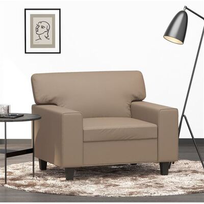 Non communiqué vidaXL Fauteuil Cappuccino 60 cm Similicuir359411 Marron - Publicité Non communiqué vidaXL Fauteuil Cappuccino 60 cm Similicuir359411 Marron - Publicité