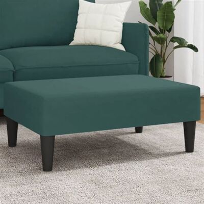 Non communiqué vidaXL Tabouret 77x55x31 cm velours vert foncé379559 Vert - Publicité Non communiqué vidaXL Tabouret 77x55x31 cm velours vert foncé379559 Vert - Publicité