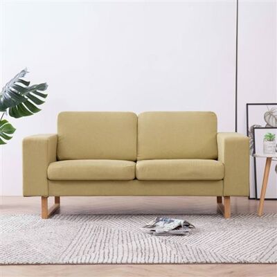 Non communiqué vidaXL Tweezitsbank stof groen281387 Vert - Publicité Non communiqué vidaXL Tweezitsbank stof groen281387 Vert - Publicité