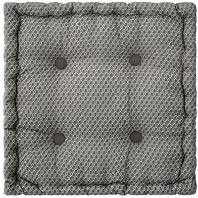 Paris Prix Atmosphera - Coussin de sol carré en coton à motif - modèle Otto - 38 x 38 - Gris Gris - Publicité Paris Prix Atmosphera - Coussin de sol carré en coton à motif - modèle Otto - 38 x 38 - Gris Gris - Publicité