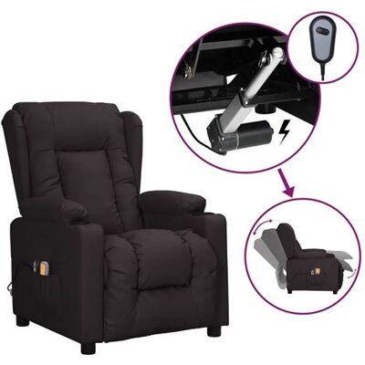Non communiqué vidaXL Fauteuil électrique de massage Noir Similicuir Noir - Publicité Non communiqué vidaXL Fauteuil électrique de massage Noir Similicuir Noir - Publicité