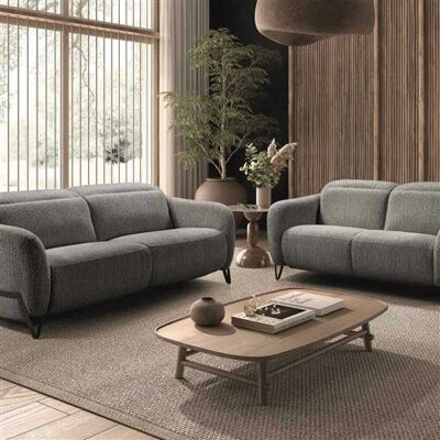 Non communiqué Ensemble Canapé relax électrique + canapé fixe tissu polyester gris - AMSTEN - ALTOBUY Gris - Publicité Non communiqué Ensemble Canapé relax électrique + canapé fixe tissu polyester gris - AMSTEN - ALTOBUY Gris - Publicité