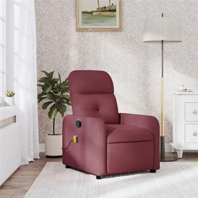 Non communiqué vidaXL Fauteuil de massage, relaxation tissu bordeaux Rouge - Publicité Non communiqué vidaXL Fauteuil de massage, relaxation tissu bordeaux Rouge - Publicité