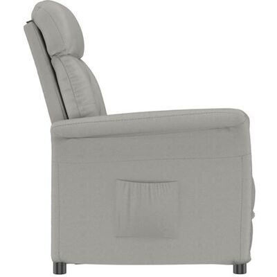 Fauteuil inclinable gris clair Vidaxl - Fauteuil inclinable - Publicité Fauteuil inclinable gris clair Vidaxl - Fauteuil inclinable - Publicité