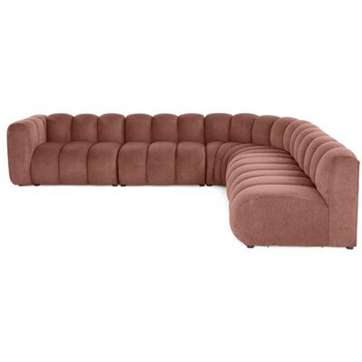Non communiqué Canape droit LISA DESIGN 5 places en tissu rose 293 x 308 x 70 cm Rose - Publicité Non communiqué Canape droit LISA DESIGN 5 places en tissu rose 293 x 308 x 70 cm Rose - Publicité