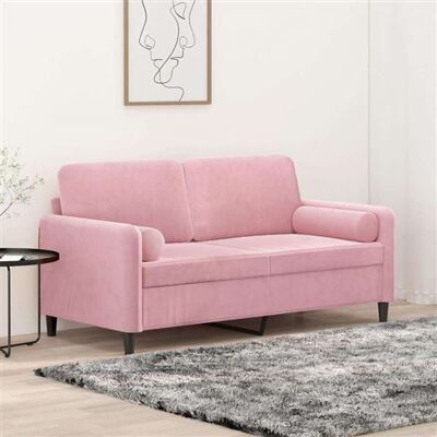 Non communiqué Canape droit vidaxl 2 places en polyester rose 77 x 158 x 80 cm rose - Publicité Non communiqué Canape droit vidaxl 2 places en polyester rose 77 x 158 x 80 cm rose - Publicité