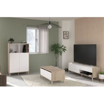 Non communiqué Ensemble meuble de salon Meuble TV table basse relevable bahut haut MORPHOS Décor - Publicité Non communiqué Ensemble meuble de salon Meuble TV table basse relevable bahut haut MORPHOS Décor - Publicité