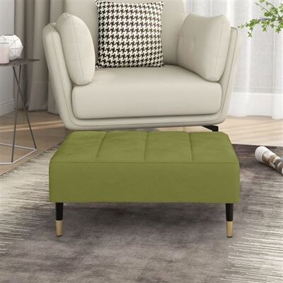 Non communiqué vidaXL Repose-pied Vert clair 78x56x32 cm Velours Vert - Publicité Non communiqué vidaXL Repose-pied Vert clair 78x56x32 cm Velours Vert - Publicité