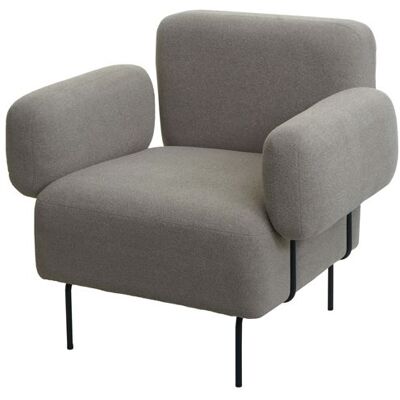 Fauteuil Lounge Gris Mendler - Confort et Style Moderne - Publicité Fauteuil Lounge Gris Mendler - Confort et Style Moderne - Publicité