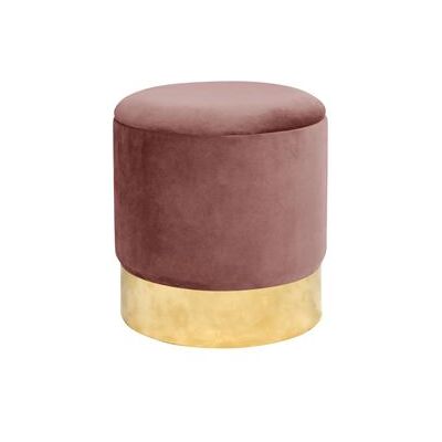 Non communiqué Pouf de Rangement avec Couvercle AKORD GOLDEN velour colour Rose hauteur 40 cm Rose - Publicité Non communiqué Pouf de Rangement avec Couvercle AKORD GOLDEN velour colour Rose hauteur 40 cm Rose - Publicité