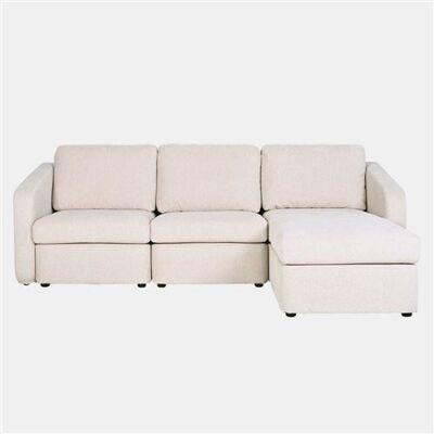 Non communiqué Canapé 3 places modulable beige avec pouf KONEKT CONCEPT USINE Beige - Publicité Non communiqué Canapé 3 places modulable beige avec pouf KONEKT CONCEPT USINE Beige - Publicité