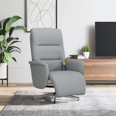 vidaXL Fauteuil de Massage Reclinable - Vibrations à 6 Points - Gris - Publicité vidaXL Fauteuil de Massage Reclinable - Vibrations à 6 Points - Gris - Publicité