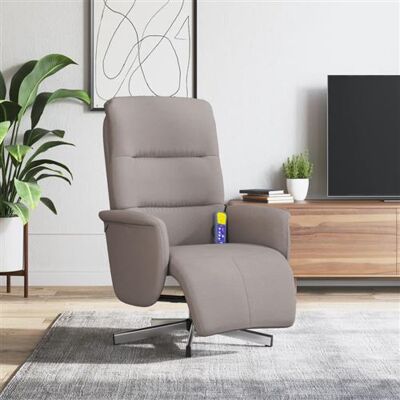 Fauteuil de massage vidaXL - Réglable, pivotant 360°, taupe - Publicité Fauteuil de massage vidaXL - Réglable, pivotant 360°, taupe - Publicité