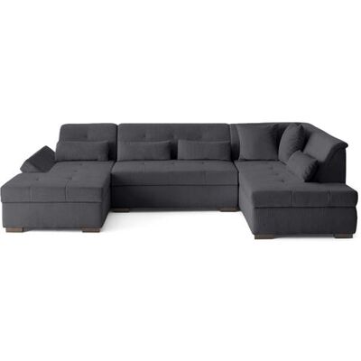 Non communiqué Canape angle fixe LISA DESIGN 7 places en polyester gris 300 x 300 x 76 cm Gris foncé - Publicité Non communiqué Canape angle fixe LISA DESIGN 7 places en polyester gris 300 x 300 x 76 cm Gris foncé - Publicité