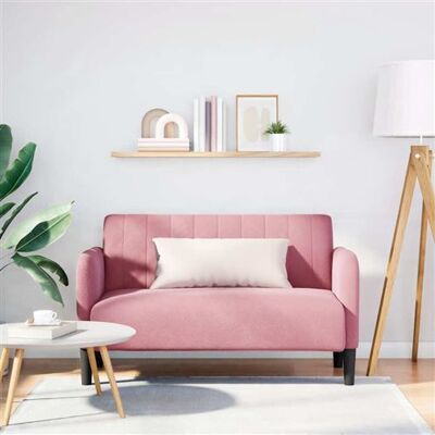 Non communiqué vidaXL Loveseat bank 109 cm fluweel roze4100590 Rose - Publicité Non communiqué vidaXL Loveseat bank 109 cm fluweel roze4100590 Rose - Publicité