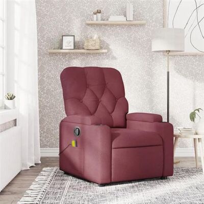vidaXL Fauteuil de massage - Reclinable, Vin Rouge - Sessel - Publicité vidaXL Fauteuil de massage - Reclinable, Vin Rouge - Sessel - Publicité