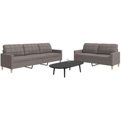 Non communiqué Canape angle fixe vidaxl 3 places en tissu marron 77 x 157 x 80 cm Gris - Publicité Non communiqué Canape angle fixe vidaxl 3 places en tissu marron 77 x 157 x 80 cm Gris - Publicité