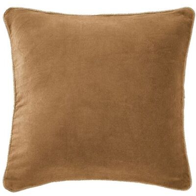 Non communiqué Coussin Déhoussable 45x45cm Velours de Coton Coloris Camel - HARRIS - ALTOBUY Marron - Publicité Non communiqué Coussin Déhoussable 45x45cm Velours de Coton Coloris Camel - HARRIS - ALTOBUY Marron - Publicité