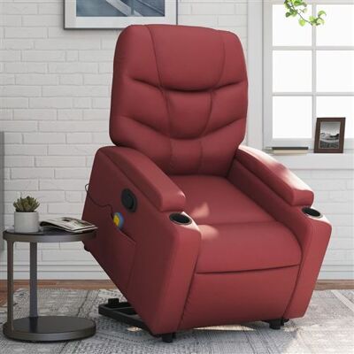 Non communiqué vidaXL Fauteuil de massage, relaxation similicuir bordeaux Rouge - Publicité Non communiqué vidaXL Fauteuil de massage, relaxation similicuir bordeaux Rouge - Publicité