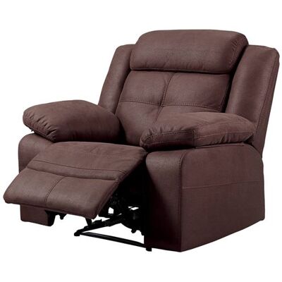 Fauteuil Relax Manuel Chocolat - FABARES - ALTOBUY Marron - Publicité Fauteuil Relax Manuel Chocolat - FABARES - ALTOBUY Marron - Publicité