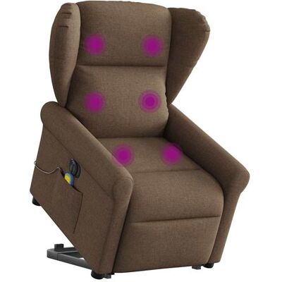 Non communiqué vidaXL Sta-op-massagestoel elektrisch verstelbaar stof bruin3303408 Marron - Publicité Non communiqué vidaXL Sta-op-massagestoel elektrisch verstelbaar stof bruin3303408 Marron - Publicité