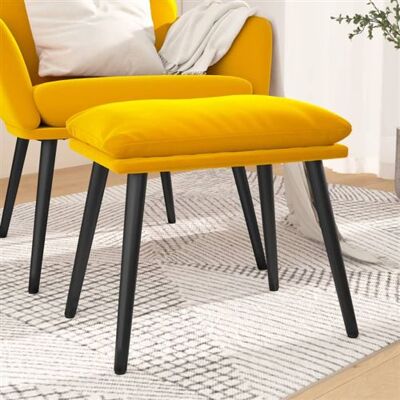 Non communiqué vidaXL Tabouret 45x29,5x35 cm velours mosterdgeel341511 Jaune - Publicité Non communiqué vidaXL Tabouret 45x29,5x35 cm velours mosterdgeel341511 Jaune - Publicité
