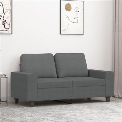 Non communiqué vidaXL Canapé à 2 places Gris foncé 120 cm Tissu Gris - Publicité Non communiqué vidaXL Canapé à 2 places Gris foncé 120 cm Tissu Gris - Publicité