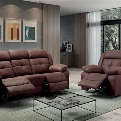 Non communiqué Canape relax ALTOBUY 3 places en polyester marron 90 x 217 x 84 cm Marron - Publicité Non communiqué Canape relax ALTOBUY 3 places en polyester marron 90 x 217 x 84 cm Marron - Publicité