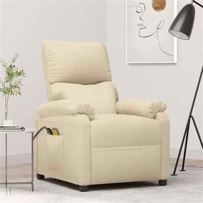 Non communiqué Fauteuil électrique de massage Crème Tissu Crème - Publicité Non communiqué Fauteuil électrique de massage Crème Tissu Crème - Publicité