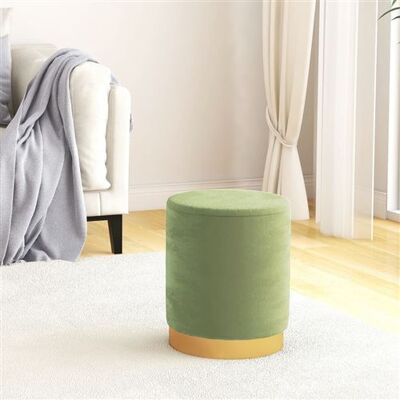 Non communiqué vidaXL Tabouret de rangement rond Vert moutarde Velours340292 Vert - Publicité Non communiqué vidaXL Tabouret de rangement rond Vert moutarde Velours340292 Vert - Publicité