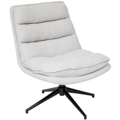 Non communiqué Fauteuil bas pivotant Harper lin Atmosphera Beige - Publicité Non communiqué Fauteuil bas pivotant Harper lin Atmosphera Beige - Publicité